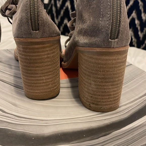 Jeffrey Campbell Corwin Suede Lace Up Sandals - Picture 8 of 10